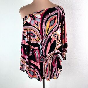 Jon Den one shoulder top